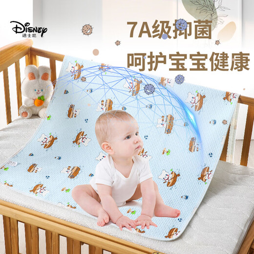 Disney Class A Neugeborene Baby-Urinmatratze verdickte atmungsaktive nicht rutschfeste wasserdichte und wasserdichte Mutter und Baby, geeignet für große Navigationsnavigation Bär aus der Nassmatratze [Klasse A-Stoff-Upgrade] 30x40 cm