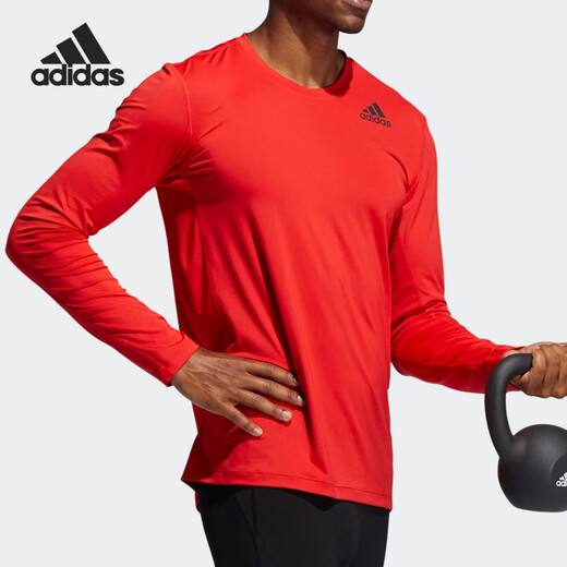 Adidas/authentische Männer Fitnesstraining Sport runden Nacken Langarm T-Shirt GL9894 Offizielles Flaggschiff GL9894 Hauptbild L 180/100a