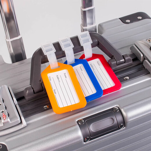 Dimaijia Buggage Carte Travel and Business Trip Suitcase Sac Sac Signe Vérification Nom de la carte ID Carte Anti-Lost Luggage Tag Carte 5 Pack Bleu