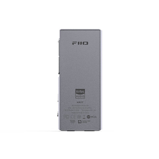 FiiO KA17 Flagship Decoder Headphone Amplifier HIFI Balanced 4.4 Computer Sound Card Android Phone Power Amplifier Portable Small Tail Adapter Cable Supports PS5 Titanium Color