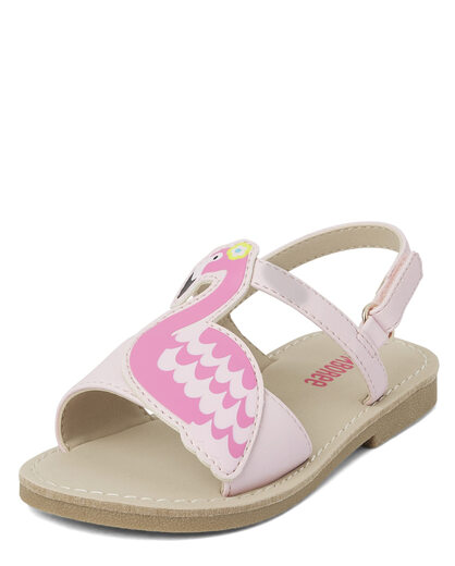 GYMBORee Unisex Toddler Flat Sandals Flamingo 5 Toddler