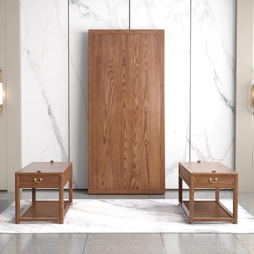 Ningqiu Luoge New Chinese Style Executive Desk Old Elm Furniture Solid Wood Desk Zen Calligraphy Table Painting Case Simple Painting Desk Writing Desk Desk + Chair 200*100*80