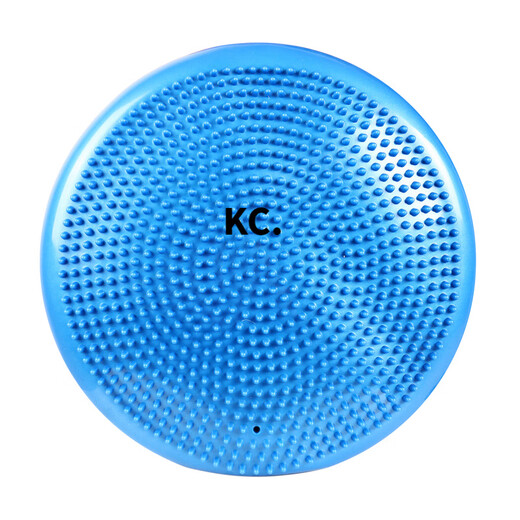 靠森（Kaooseen）平衡垫瑜伽按摩坐垫软垫加厚平衡训练球儿童平衡盘康复训练气垫  蓝色