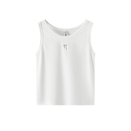 Semir Vest Damen Short Bow Gentle Sommer 2025 Mode, eng gestickte runde Hals Top 109325102001