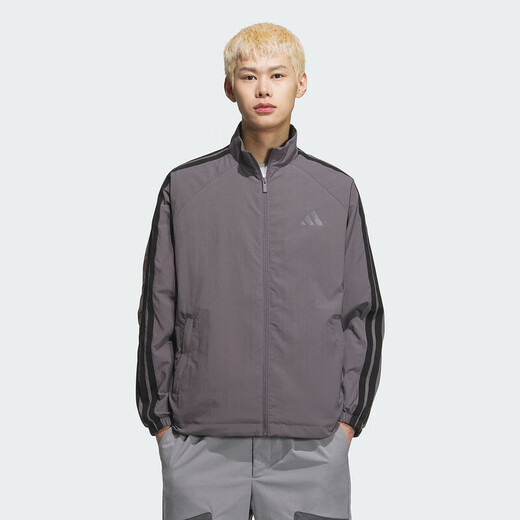 
Adidas jacket men's 2025 summer new sportswear woven fashionable breathable casual stand collar jacket KC6007 KC3893 XL