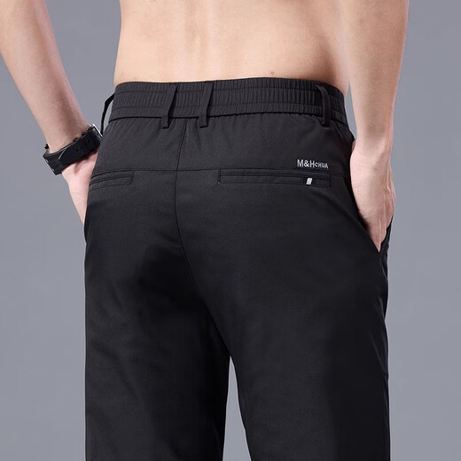 Woodpecker casual pants for men 2025 summer new ice silk business casual versatile trousers for men thin loose straight pants light khaki 32 suggested 120-150Jin [Jin equals 0.5 kg]