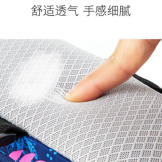 Laishuhui running arm bag sports mobile phone bag arm cover outdoor fitness equipment wrist bag marathon mobile phone bag carrying artifact purple large size suitable for mobile phones within 6.5 inches