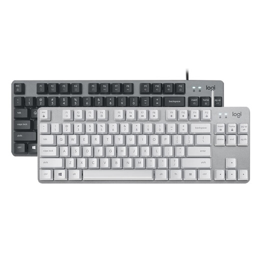 Logitech K835 Wired Mechanical Keyboard 84 Tasten ohne Hintergrundbeleuchtung Computer Peripherieale E-Sports-Büro-Tee-Welle K835 Weißblau-Welle + Originalpackung Garantie 1 Jahr TTC Mechanical Shaft Nr. 84 Keys Standard