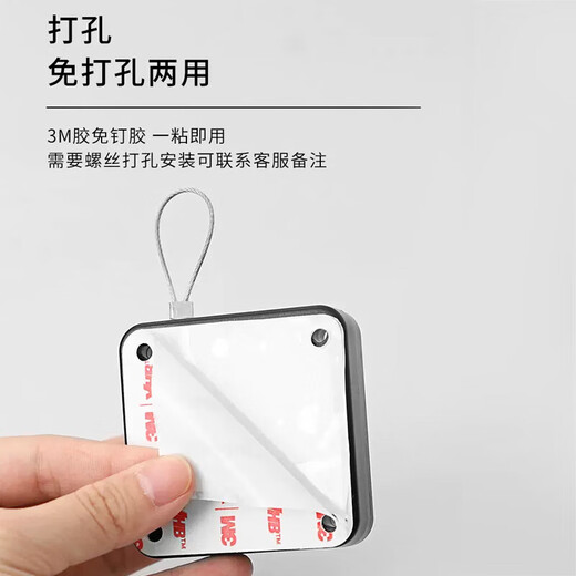 Masifo door closer black 800g pull force punch-free telescopic door slider wooden door push-pull automatic door closer