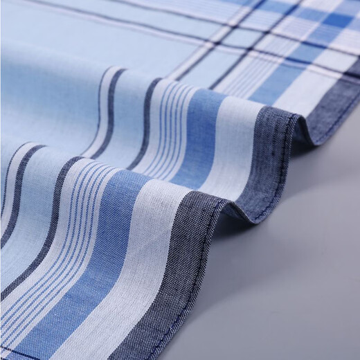 Hai Yiduo Herren-Taschentuch Klassiker Ancient Style Baumwolltaschentuch schweißabsorbierend Retro Sentimental Color Man Quadrattuch Baumwollschweiß-Sicht Taschentuch Quadrattuch Taschentuch [3 Packs] Blau 40*40 cm