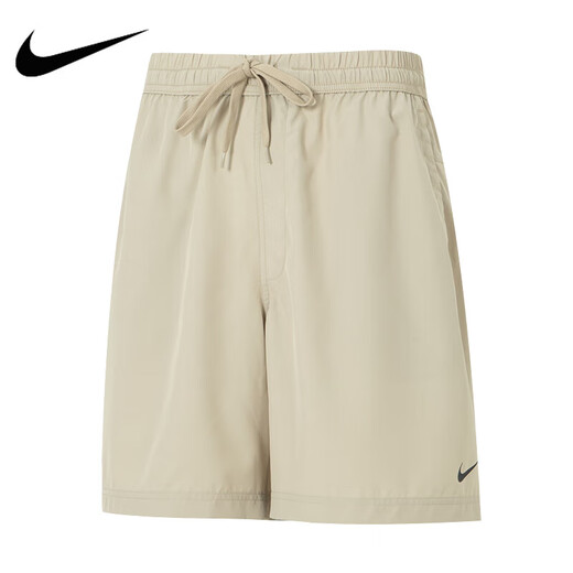 NIKE耐克夏季男款短裤时尚休闲舒适轻便透气运动裤健身训练跑步五分裤 DV9858-251/卡其色 S