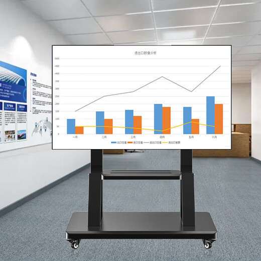 Jinying TV Mobile Stand 32-86 pouces TV Mount TV Stand Video Conference Afficher Skyworth Xiaomi Hisense Huawei TV Cart Tv Stand