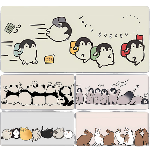 Nappe de luxe léger luxe haut de gamme Animal Mouse Pad Super Grande fille mignon épaissis imperméable PAD BUREAU DL-3523 700x300 mm 2 mm