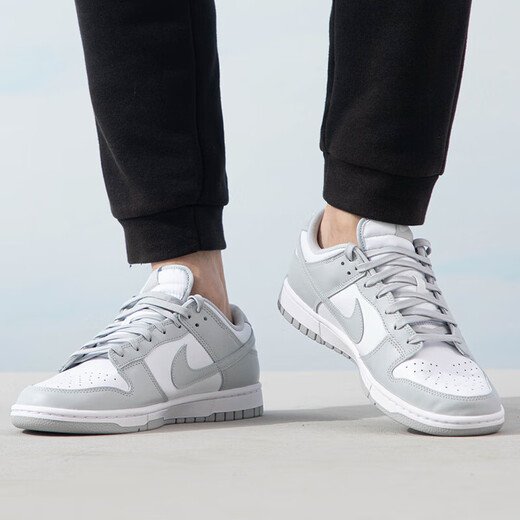 
Nike (Nike) men's shoes official DUNK LOW sports shoes retro rubber sole low top lightweight casual shoes DD1391-103/white/fog gray 39