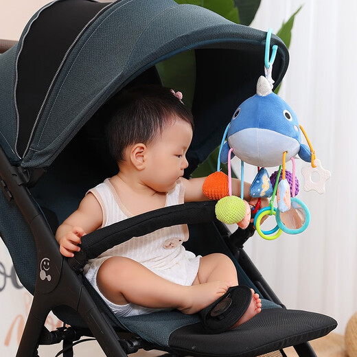 抽抽乐手眼协调婴幼儿玩具训练抓握婴儿车车载挂件八音盒拉拉乐 八音盒版