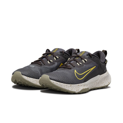 耐克（NIKE）官方JUNIPER TRAIL 2 GORE-TEX防水男子越野跑步鞋HM9734 200中灰/耀黄/沙漠卡其/幻影灰白 40.5