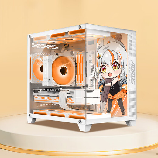 Gigabyte i5 14600KF/RTX5060Ti graphics card assembly computer high-end e-sports game Black Myth Wukong family bucket custom DIY desktop computer host 1 I5 14600K丨No graphics card