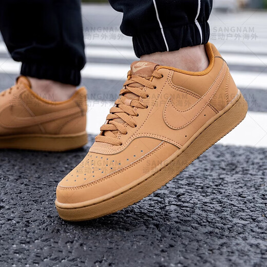耐克（NIKE）男鞋春季2025小麦色简版空军一号休闲运动板鞋CD5463 HQ4867-101 39