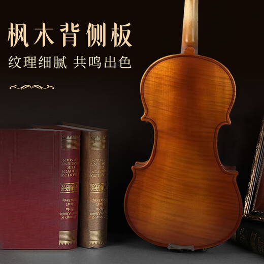 
Xi'an violin solid wood violin beginners' handcraft professional grade children's adult orchestra grade exam solo music Xi'an-4/4 (155cm-220cm suitable)