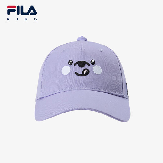 Fila Fila children's accessories baseball cap 2025 summer new style sun protection peaked cap for boys and girls, sun hat, butterfly purple-PU S