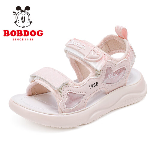 BOBDOG children's shoes, girls' breathable beach shoes, summer soft-soled casual children's sandals 105552102 Sakura Pink 29