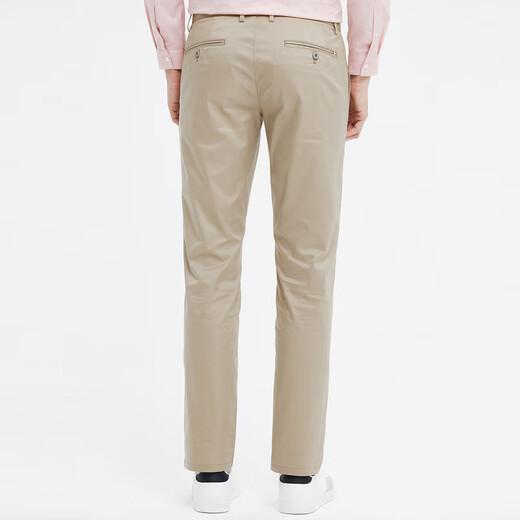 Seven Wolf [Cleft and Cleft] Casual Pants for Men Straight Comfortable and Stretch Casual Business Fashion Men's Long Pants Men's Pants 701 (Khaki) 33