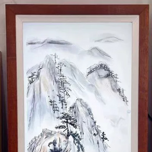 Pantalla de imagen BOE (BOE) mismo estilo marco de fotos electrónico digital de alta definición pantalla de protección para los ojos pantalla BOE pantalla mate Pantalla 4k de color madera maciza de 43 pulgadas color teca táctil capacitiva