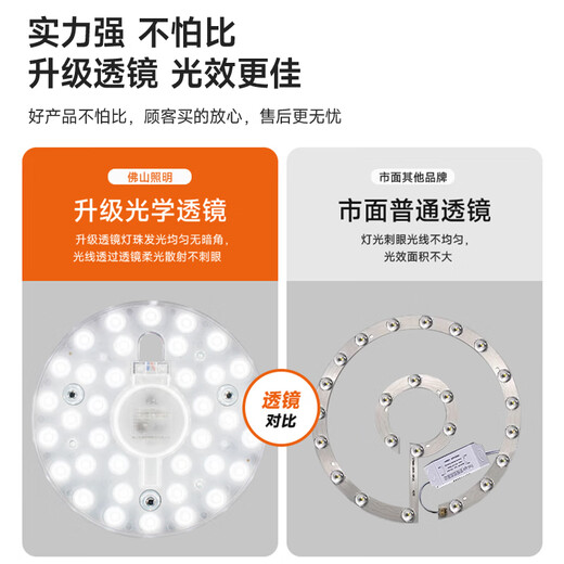 Foshan Lighting (FSL) LED ceiling lamp panel wick ultra-bright energy-saving lamp panel magnetic modification board patch light source module full spectrum 16 watt positive white light including terminal blocks