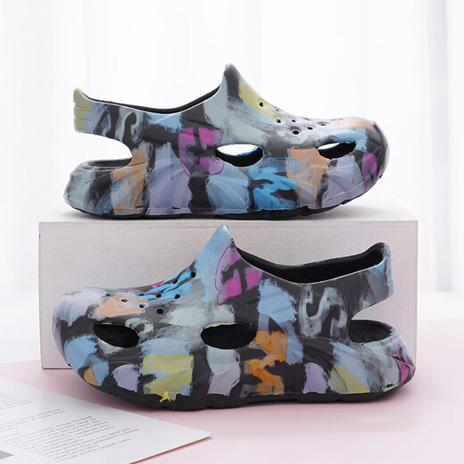 Pisces Rabbit New Children's Slippers Non-slip and Wear-Resistant Croc Shoes Comfortable and Non-Abrasive Beach Children's Sandals White Upgraded Version 40-41