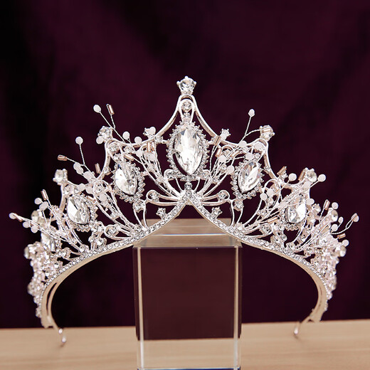 WSAY Crown Tiara Adult Bride 2025 Japanese and Korean New Wedding Dress Accessories 18th Birthday Counter 27# Shangchao