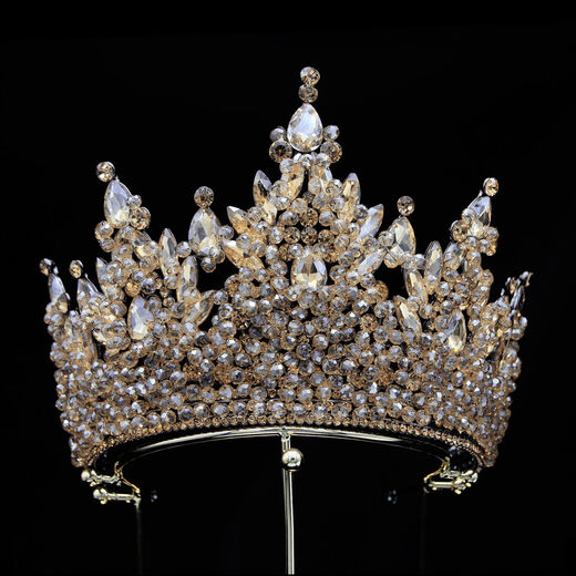 Shien 2023 Nouveau création en alliage perlé créatif en alliage en alliage grande couronne diadème de la mariée européenne et américaine accessoires de cheveux de mariage couronne blanc