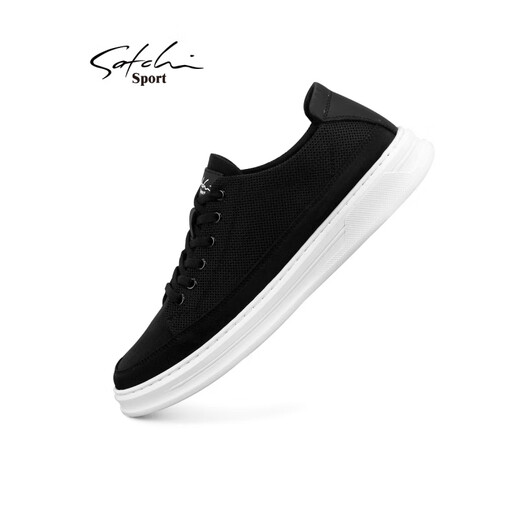 Shachi Sports Tuchschuhe Herrenschuhe Schnürmaschen-Leinwandschuhe atmungsbezurbbar weicher Sohle lässige Schuhe Schwarz S323259a 40