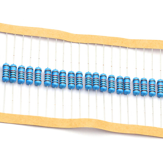 Dafuri 1W metal film resistor element 1% five-color ring 1K 2k 10K 100 ohm 1M3K22 ohm 4.7K47K20 10 ohm (20 pcs)