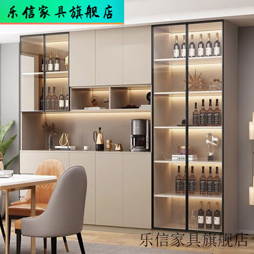 虞萌馨迪酒柜隔断柜餐边柜一体靠墙家用客厅展示柜玄关柜鞋柜储物柜装饰柜 款式14280*40*220 送货入户+安装