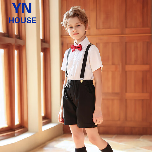 衣诺坊儿童演出服六一表演服饰幼儿园背带裤套装毕业照主持礼服