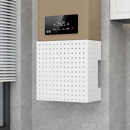 Lishi water heater cover gas pipe decorative hole board kitchen natural gas wall-mounted ugly cabinet storage rack Nordic white length 35 height 30 depth 17 free storage set