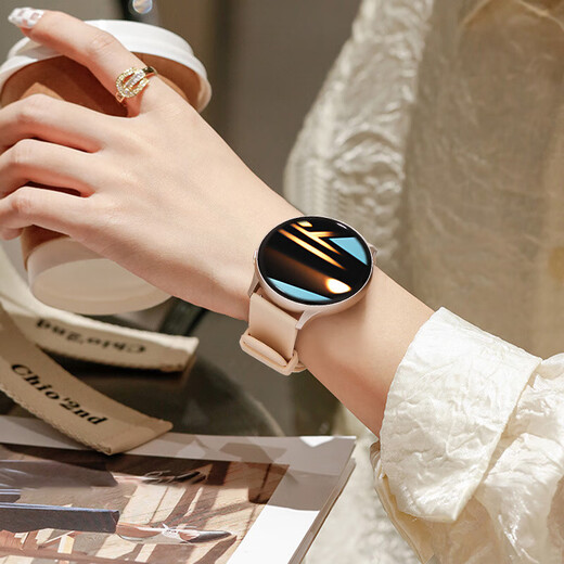 小米机通用Watch S4智能手表打电话监测血压心率健康运动跑步手环 雾霾粉【24h健康监测·支付·高清通话·语音助手·