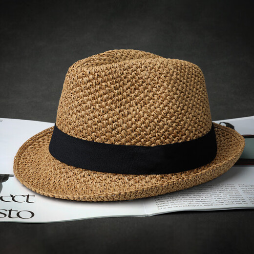 Qipeier (Qipeier) Sombrero de verano Hombo de verano y ancianos Sombrero de jazz de jazz de jazz