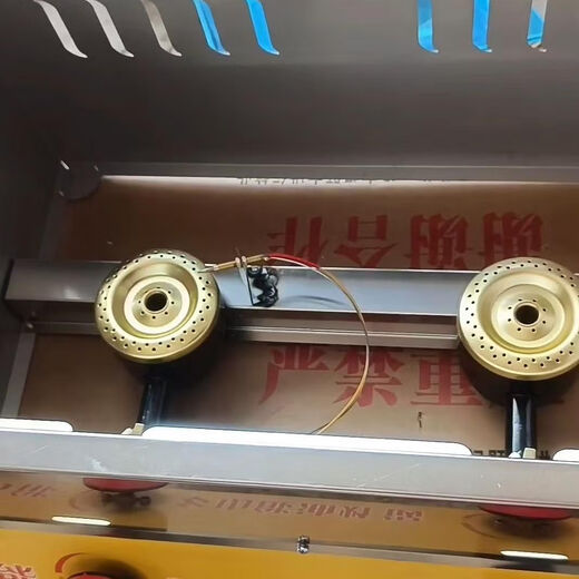 Commercial gas single-cylinder double-burner fryer household gas fryer deep-fried dough sticks machine fried skewers fried chicken clavicle potato tower machine 1cm single-cylinder double-burner fryer plus two frying baskets 0cm0ml