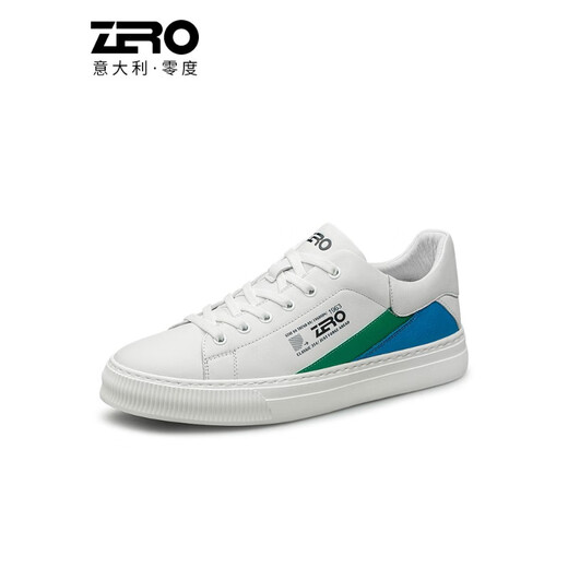 Zéro degré [chaussures, offre spéciale de taille brisée] Chaussures pour hommes ZRO, cuir authentique à la mode, couleur cassée, sélection de style cassé White S13919 44