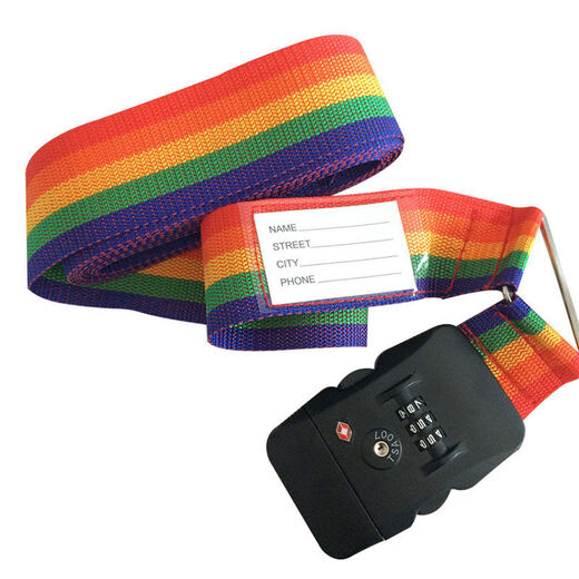 博沃尼克十字捆绑带行李箱打包带带行李带十字打包带TSA锁-打包带