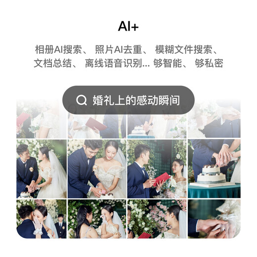 Lazymao Weifu AI private cloud mini host file data backup multi-terminal interoperability mobile phone and tablet expansion smart photo album self-developed linux operating system Star Gray Star Gray Intel Ai chip + 32GB memory + diskless