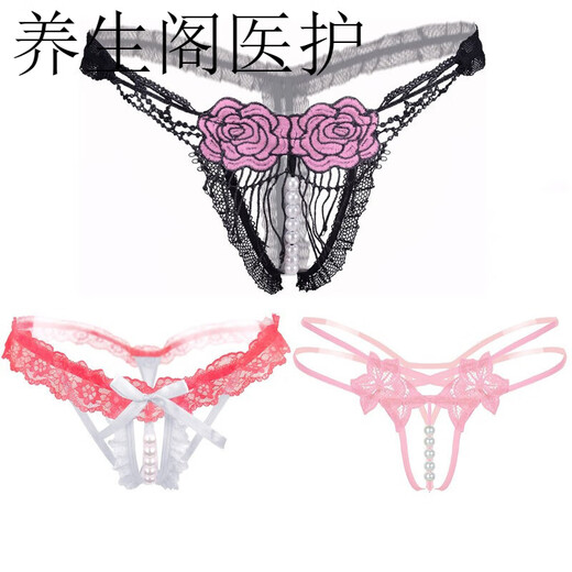 Sexy erotic underwear, thong, sexy men's couple's T-pants, no need to take off, beaded underwear, couple's love 2180 pink 21 2040 red 2180 red 2167 red 2149 red