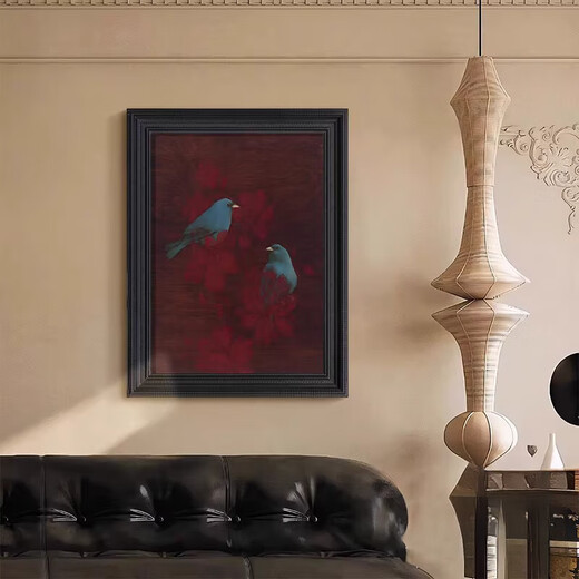 OUOETY CHANAKYO PEINTURES D'HUILE RETRO RETRO EN RETRO, PEINTURES DE SOIR SALLE DE STYLE MÉDIEVALE PACHEMENTS, SENSE ENTRANCE SENSE ROUGE RED HALLE ENTRANCE 30MM_FRAME Taille 60 * 80 [Paint Core 49 * 691 Pure peinture d'huile peinte à la main pure à la main