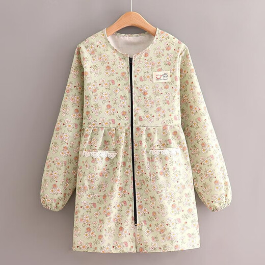 Toile floral hyssuche tablier femelle style princesse taille pastorale pastorale mignon de travail adulte vêtements à la mode des vêtements à la mode 6626 toile