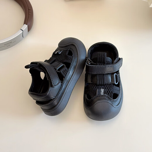 Xianxiu Neue Kindersandalen Zehen ausgehöhlten Sport- und Freizeitstrandschuhe für Jungen und Mädchen 1349 Beige 22: 14,1 cm