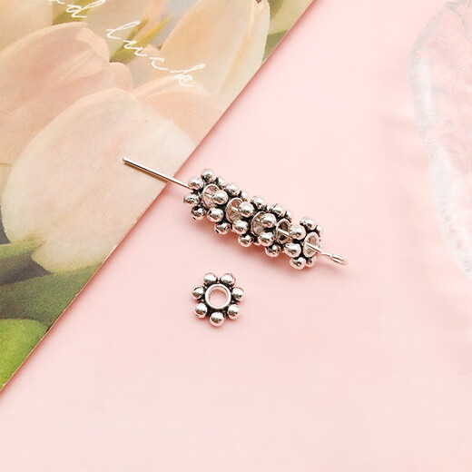 OSRO ancient silver spacer beads mixed style 30 pcs homemade bracelet necklace jewelry accessories diy beaded spacer spacers loose beads random mixed style about 30 pcs/pack