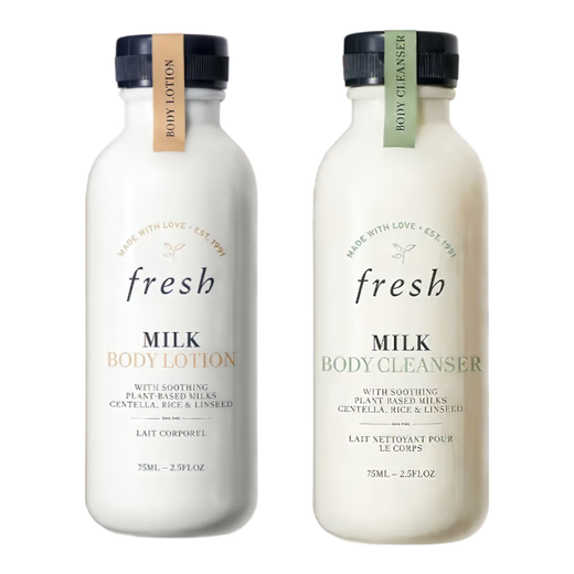 Fuleishi Milky Body Lotion and Shower Gel Set Soothing and Smooth (75ml+75ml) On Clearance