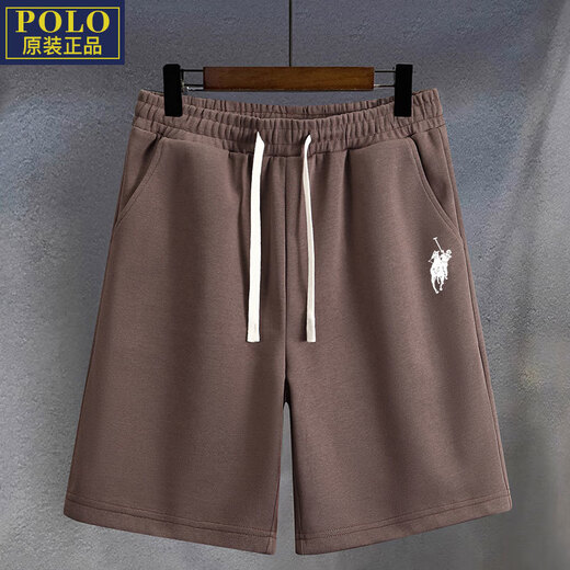 POLO SPORT American Ralph Lauren summer thin youth elastic loose shorts elastic band three-quarter pants casual pants men 777-shorts-Q1 light gray L recommended 110-130Jin Jin equals 0.5 kg