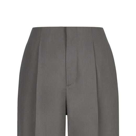 Menos [mismo estilo en el centro comercial] 2025 Summer Nuevo pantalones de corte rectos casuales 2p4e13660 367 té profundo verde m